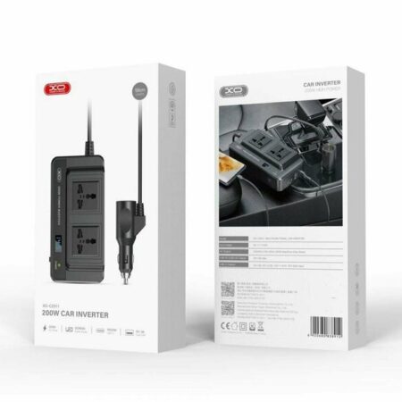 Автомобильный инвертор XO CZ011 200W, черный