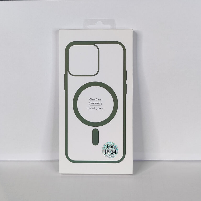 Чехол для iPhone 14 Magsafe, Forest Green/хаки, в упаковке