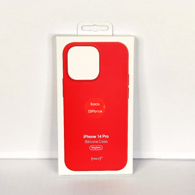 Чехол для iPhone 14 Pro Silicone Case, Magsafe с анимацией, красный