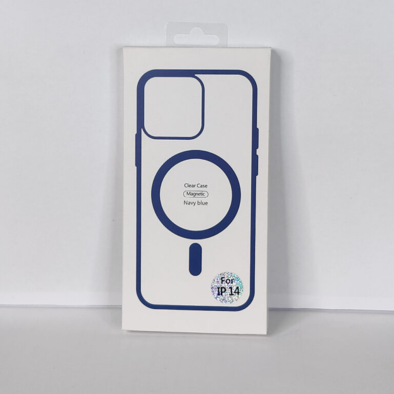 Чехол для iPhone 14 Magsafe, Navy Blue/синий, в упаковке
