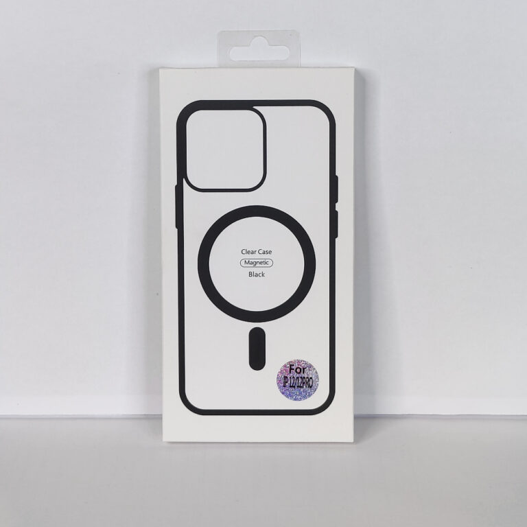 Чехол для iPhone 12/12 Pro Magsafe, Black/черный, в упаковке