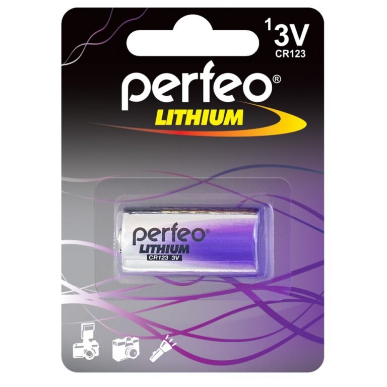 Батарейка Perfeo CR123/1BL Lithium (20)