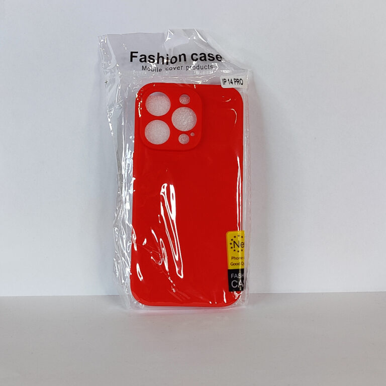 Чехол для iPhone 14 Pro TPU with cloth красный