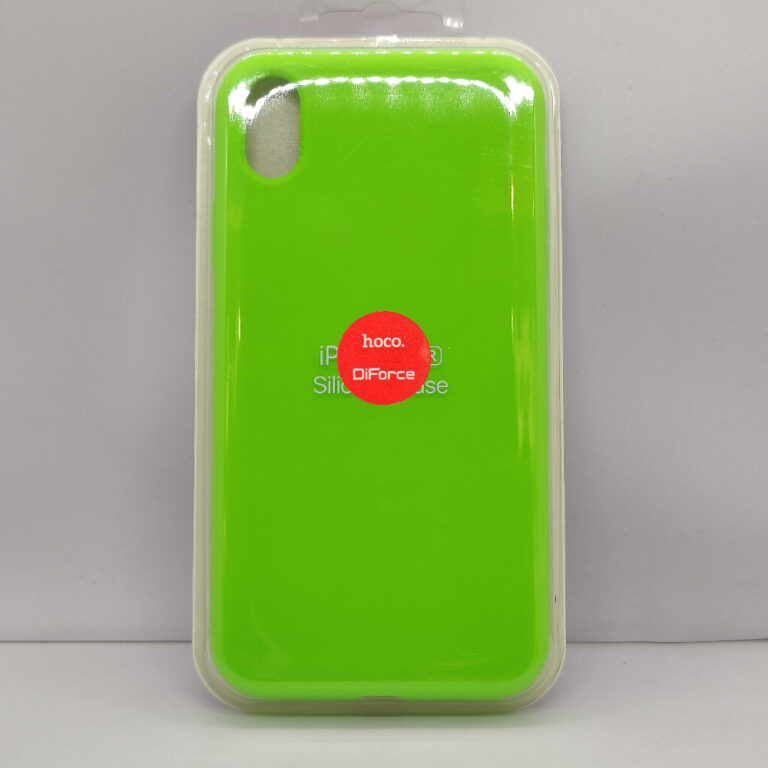 Чехол Silicone Case для iPhone XR салатовый