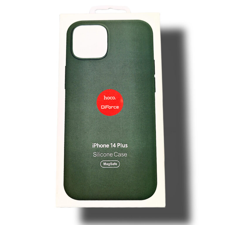 Чехол для iPhone 14 Plus Silicone Case, Magsafe с анимацией, зеленый