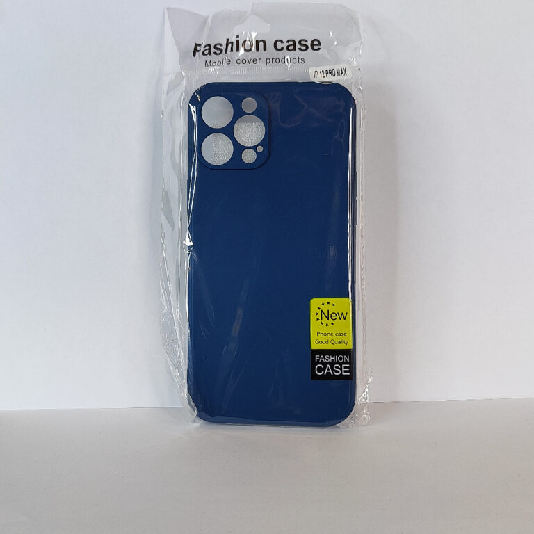 Чехол для iPhone 12 Pro Max TPU with cloth синий