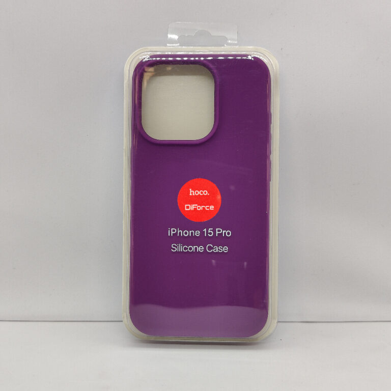 Чехол Silicone Case для iPhone 15 Pro сиреневый
