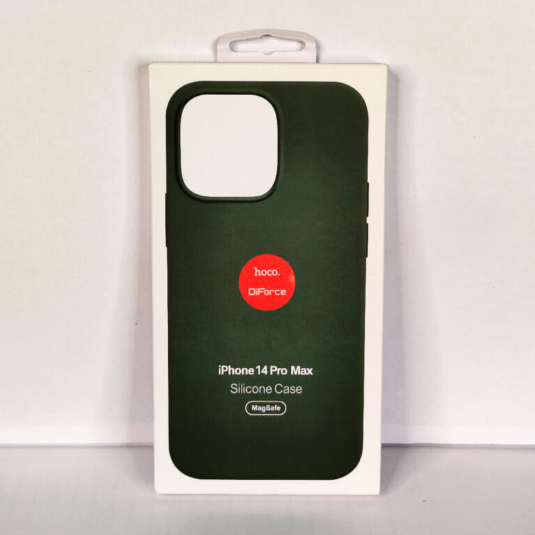 Чехол для iPhone 14 Pro Max Silicone Case, Magsafe с анимацией, зеленый