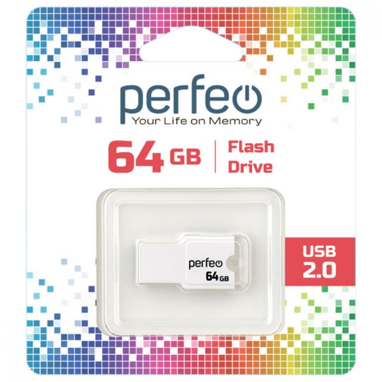 Perfeo USB 64GB M01 White