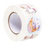 Набор наклеек D3,8см (300шт) ЕДИНОРОЖКИ 1/50рул
