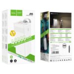 Внешний аккумулятор 40000mAh Hoco J86 (in - T,M/out - 2U,T) белый — изображение 3